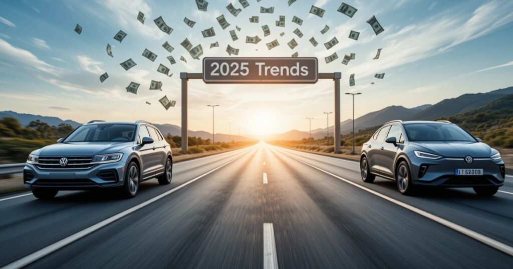 Auto trends 2025, VW SUV, SA traffic fix, Chinese cars converging, market shift.
