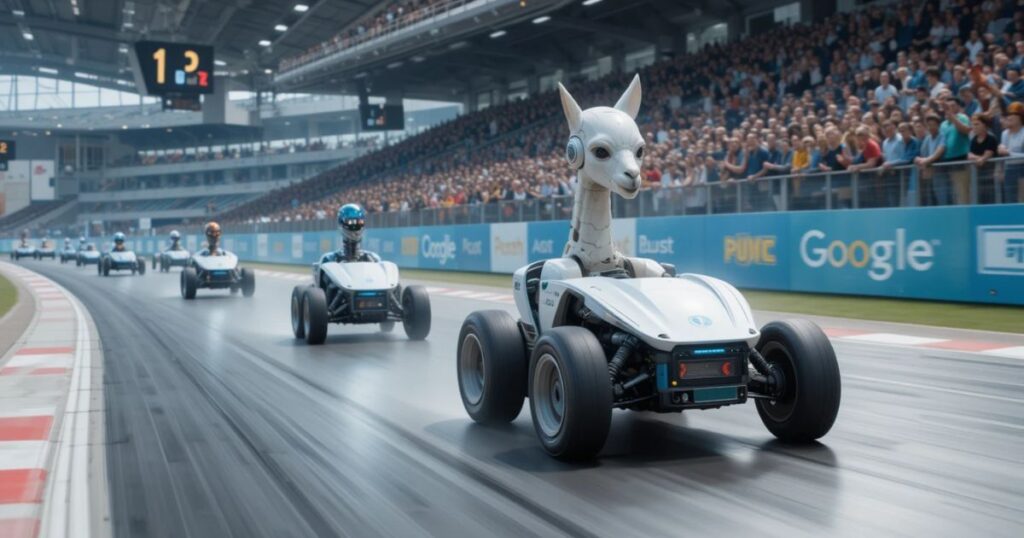 Meta’s Llama 4 racing past OpenAI and Google bots as gig workers cheer.