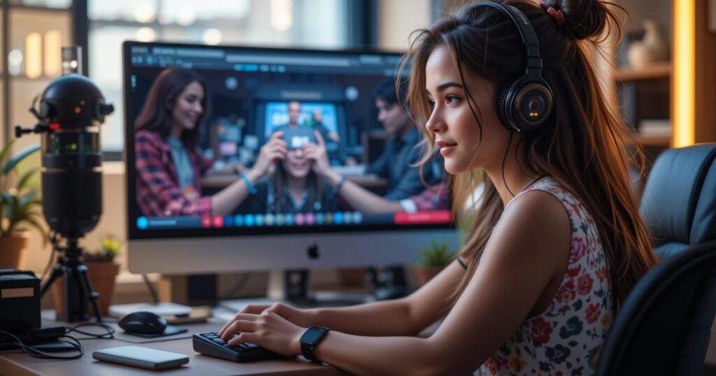 Watch 11 with gig setup, freelancer thriving.