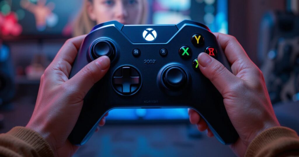 A 2027 streamer with flawless Xbox controller.